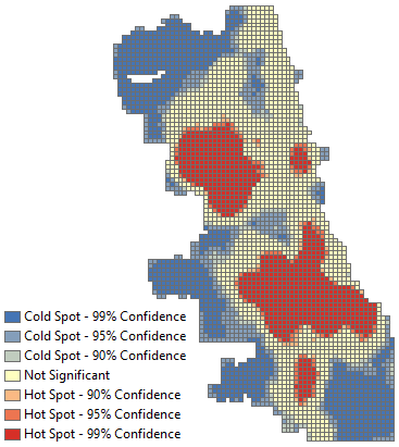 Violent crime hot spot map