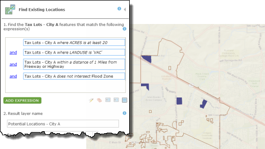 Final criteria on the tool dialog box