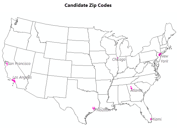 Candidate ZIP Codes