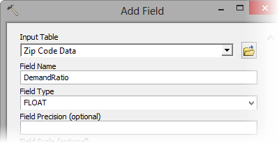 Add Field parameters