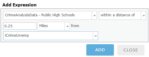 Find features within a specified distance