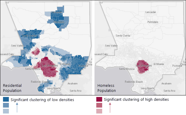 Homed population in relation to homeless population