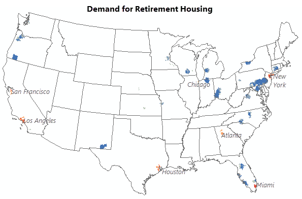 Demand versus supply hot spot analysis