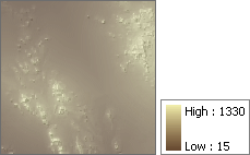 Modèle de surface d'altitude