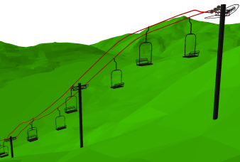 Commande Copie parallèle appliquées à des lignes 3D pour créer une vue 3D réaliste