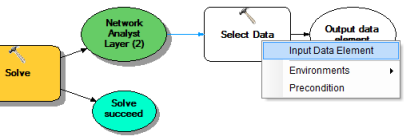 Connexion de la sortie à Sélectionner des données