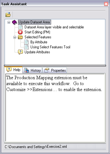 Task Assistant window for users