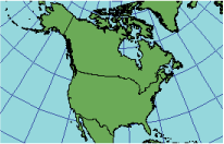 Illustration de la projection équivalente conique d'Albers