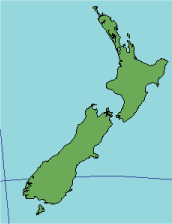 Illustration du système de coordonnées Grille nationale de la Nouvelle-Zélande