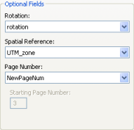 Exemple de champ Numéro de page lors de la configuration des pages dynamiques