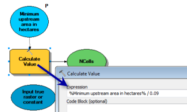 Paramètres de Calculate Value