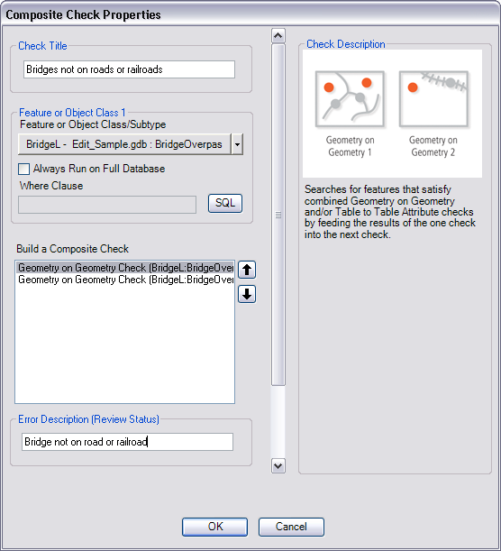 Composite Check Properties dialog box