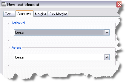 Alignment tab