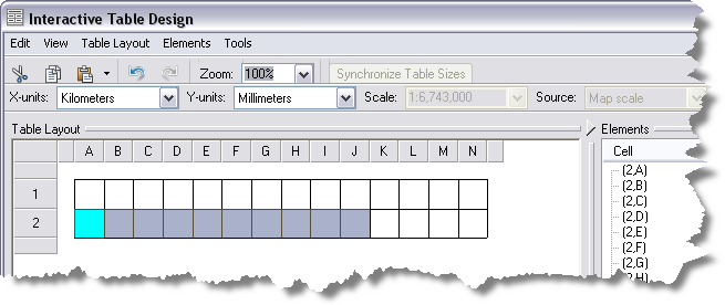 Select first 10 cells in row 2.