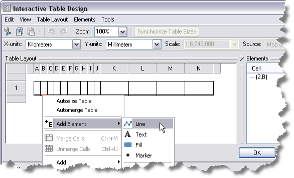 Add Element Line