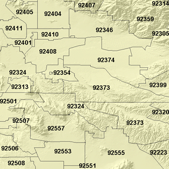 Données de référence pour un localisateur d'adresses ZIP 5-Digit