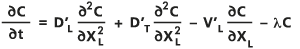 Equation d'advection et de dispersion