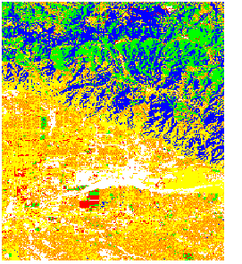 Exemple de résultats obtenus via l’outil Classification de vraisemblance maximale