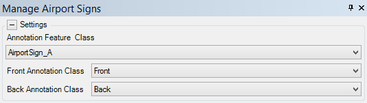 Manage Airport Signs settings