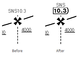 Example of DME symbol