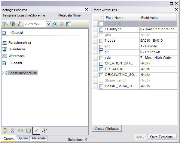 When data is symbolized with representations but the Rule ID is not defined on the template, the template displays a default symbol based on the geometry type.