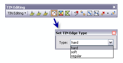 Outil interactif Définir le type de segment TIN