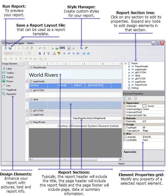 Utilisation du Concepteur de rapports