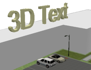 Exemple de texte 3D dans ArcScene