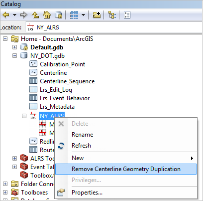 Remove Centerline Geometry Duplication tool