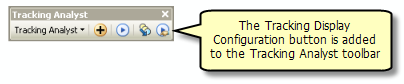 The tracking Display Configuration button is added to the Tracking Analyst toolbar.