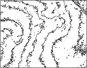 Isolignes en résolution maximale