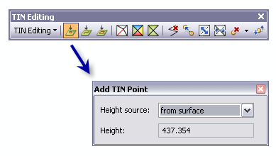 Outil interactif Ajouter un point TIN