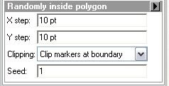 Propriétés du style de placement Aléatoire dans le polygone