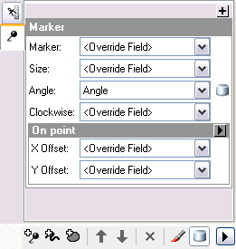 Le champ Angle a maintenant la valeur Angle pour le Symbole ponctuel.