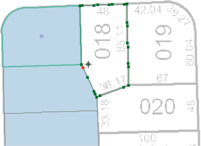 Pointage manuel et capture de raster utilisés pour créer des polygones