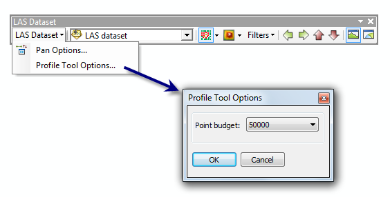 Options de l'outil Profil