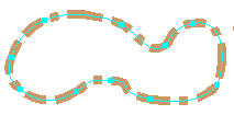 Effet géométrique Tirets