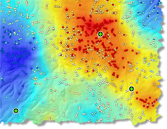 Analyse de points chauds des appels d'urgence