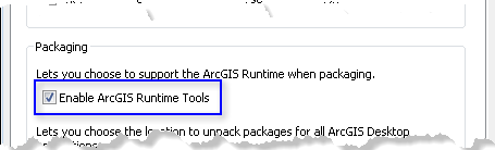 Activer les outils ArcGIS Runtime