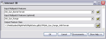 Utilisez l'outil Intersection 3D pour combiner deux sources de volumes multipatch clos