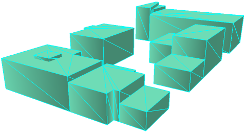 Polygone unique créé après l'utilisation de l'outil Agréger.
