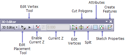 Outils de la barre d'outils Editeur 3D