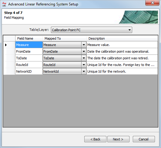 Map fields to LRS data elements