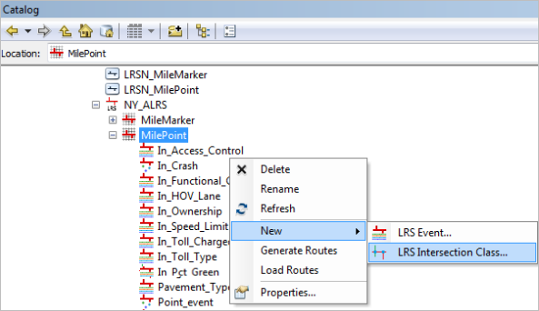 Creating a new LRS intersection class