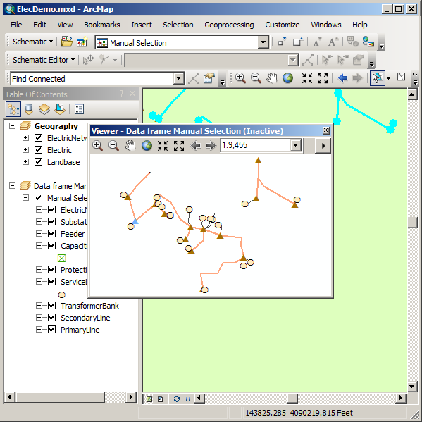 Diagramme généré via la sélection manuelle