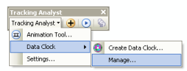 Click Manage to open the Data Clock Manager