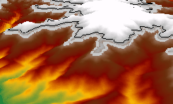 Isolignes graphiques individuelles utilisées pour rechercher des points de valeur égale dans une scène Isolignes graphiques individuelles utilisées pour rechercher des points de valeur égale dans une scène
