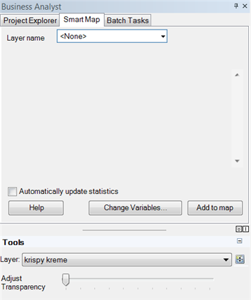 Onglet Smart Map (Carte intelligente) Onglet Smart Map (Carte intelligente)
