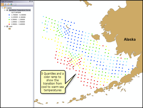 Example 4: Classified symbol using quantile breaks Example 4: Classified symbol using quantile breaks