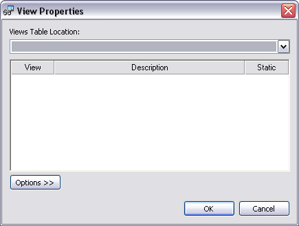 Production Mapping View Properties dialog box Production Mapping View Properties dialog box